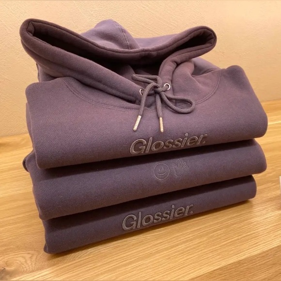 Glossier soho hoodie graphite large NWT - Picture 3 of 10